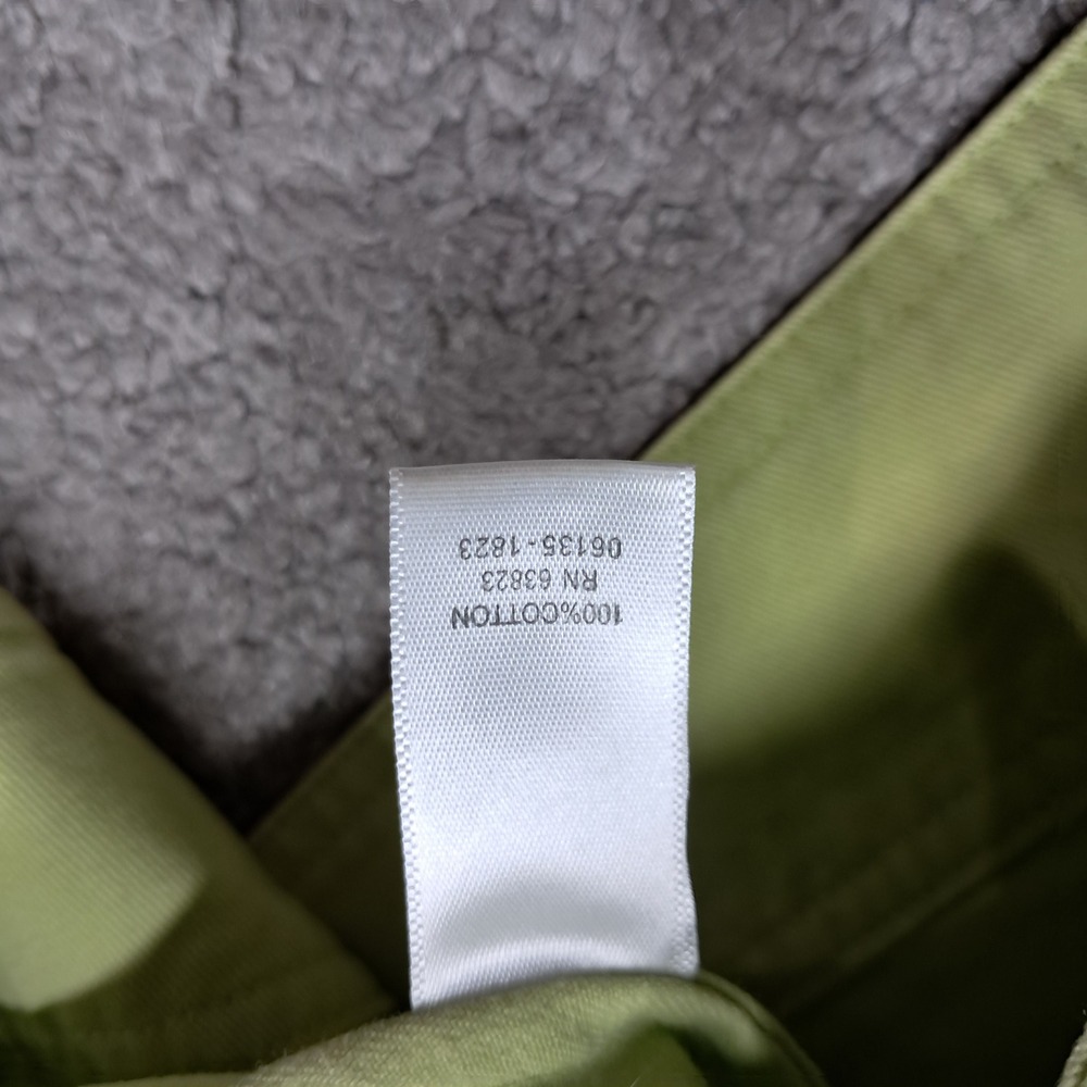 CJ Banks Womens 2X Lime Green Hooded Cotton Twill Full Zip Utility Jacket - Picture 3 of 8